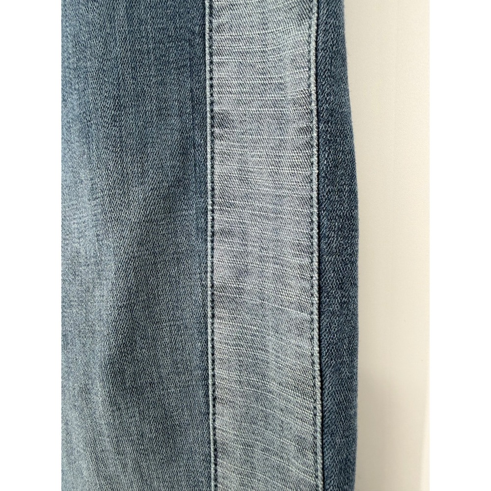 Good American Good Waist Skinny Jeans Blue Tuxedo Stripe GWCP103C Size 10/30 - Picture 6 of 13